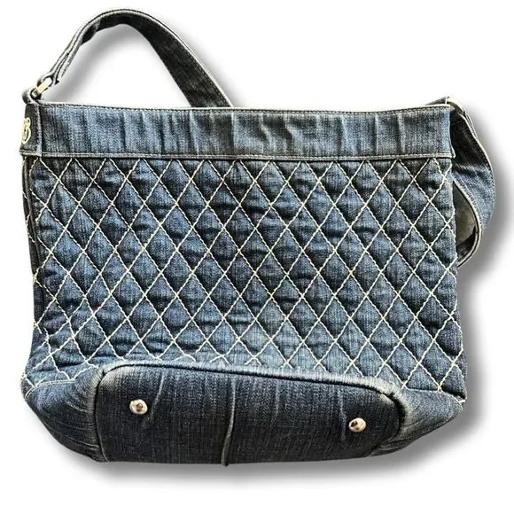 Vera Bradley Blue Quilted Shoulder Bag - Picture 2 of 7